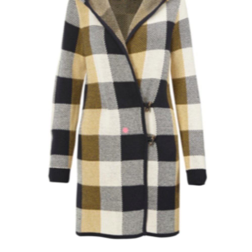 CABI sweater coat. Appalachian State or Wofford college colors